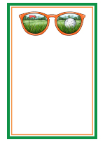 Golf Shades Memo Pad